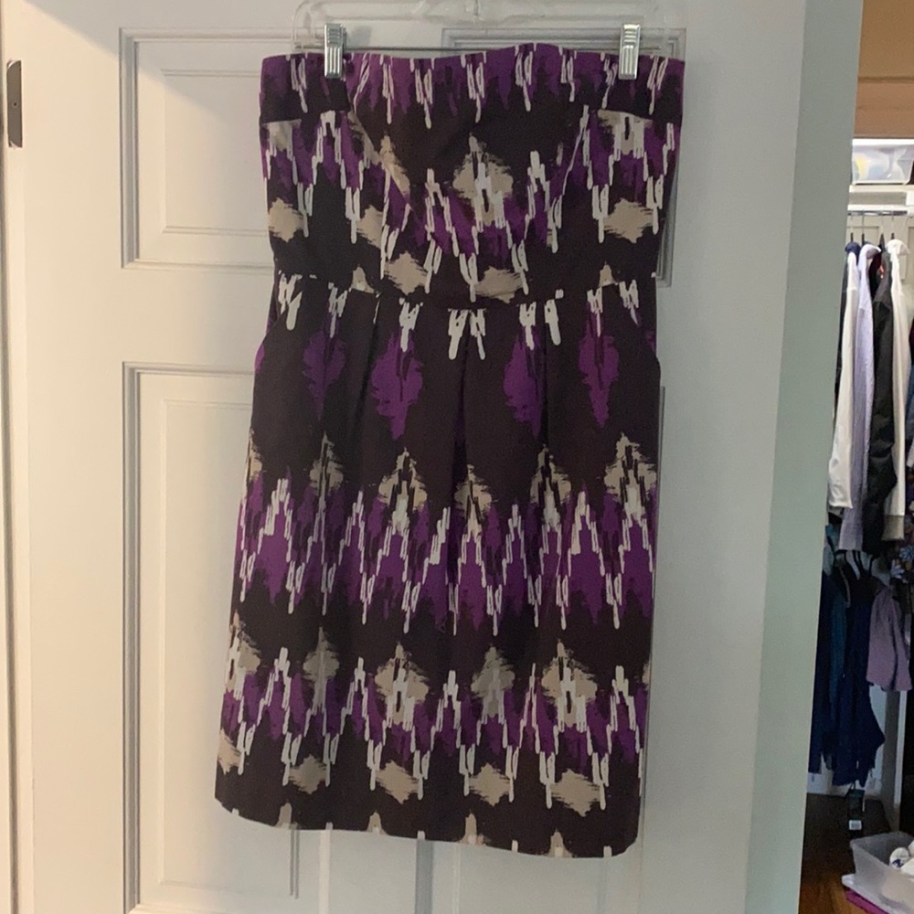 XL Banana Republic strapless dress with pockets